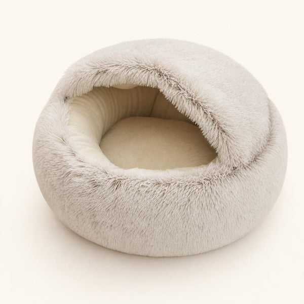 Cuccia igloo in peluche per gatti