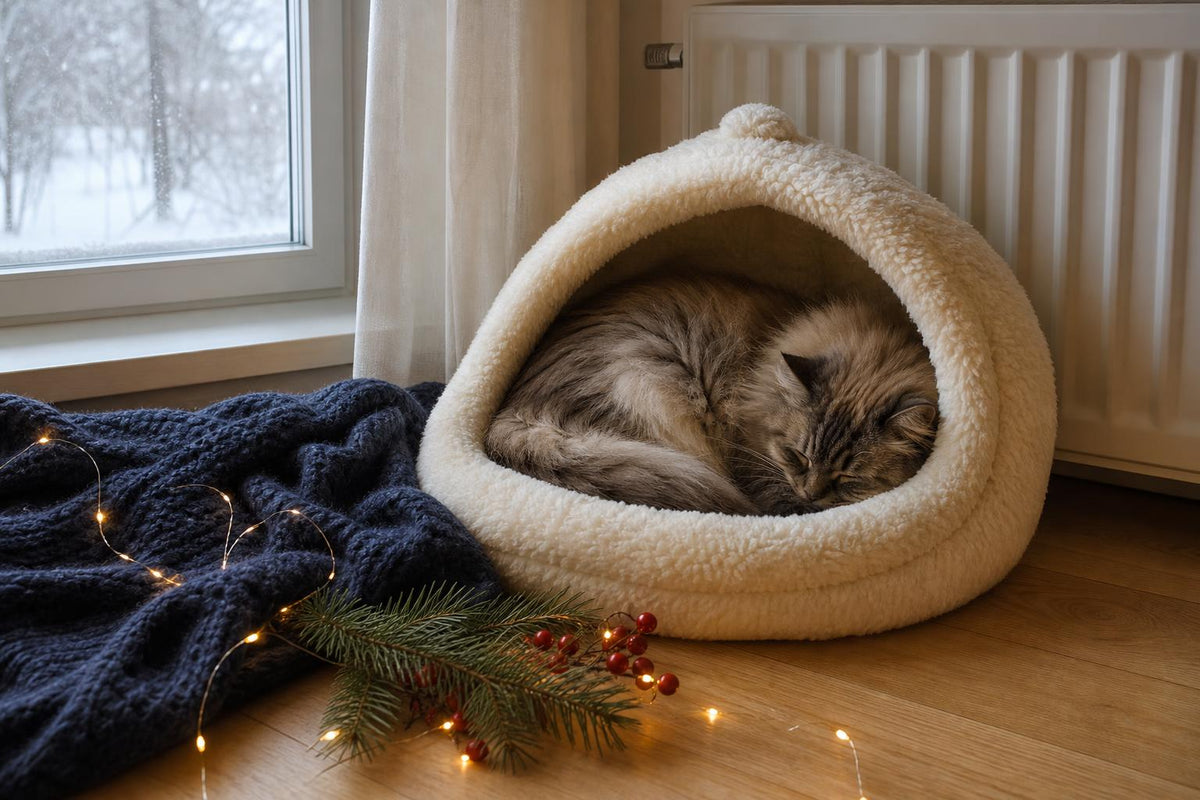 Ist deiner Katze kalt? Was sie im Winter braucht (und warum sie die Heizung sucht)
