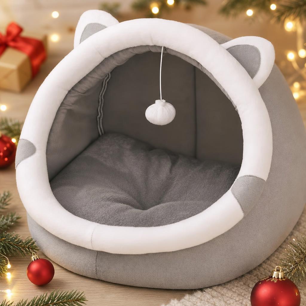 Iglu-Katzenbett mit Öhrchen