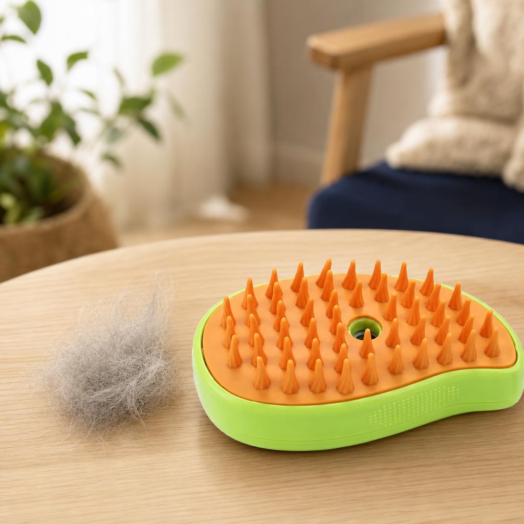 Cepillo de vapor 3 en 1 para gatos