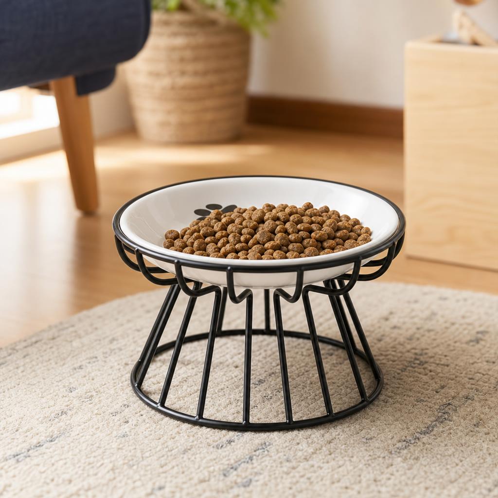 Erhöhter Keramiknapf für Katzen